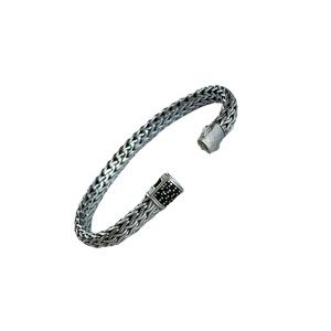 John Hardy Classic Chain Silver / Black Sapphire Bracelet